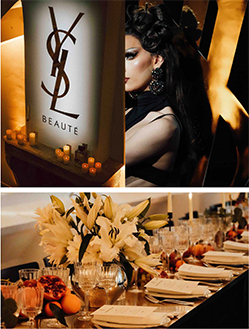 Diner de Noel pour les talents YSL Beauté 2023.