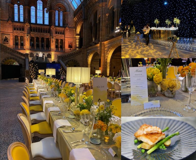 Directrice de Projet pour anniversaire VIP au Musée d'Histoire Naturelle a Londres