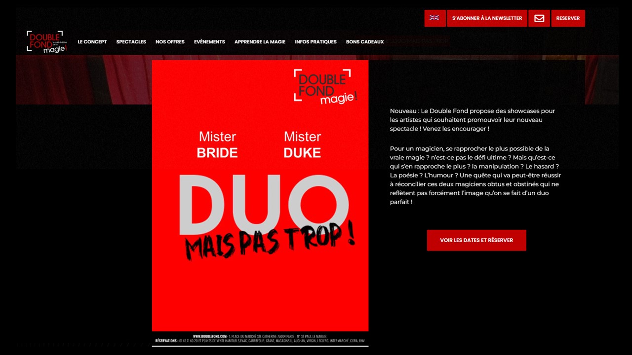 Spectacle au Double Fond