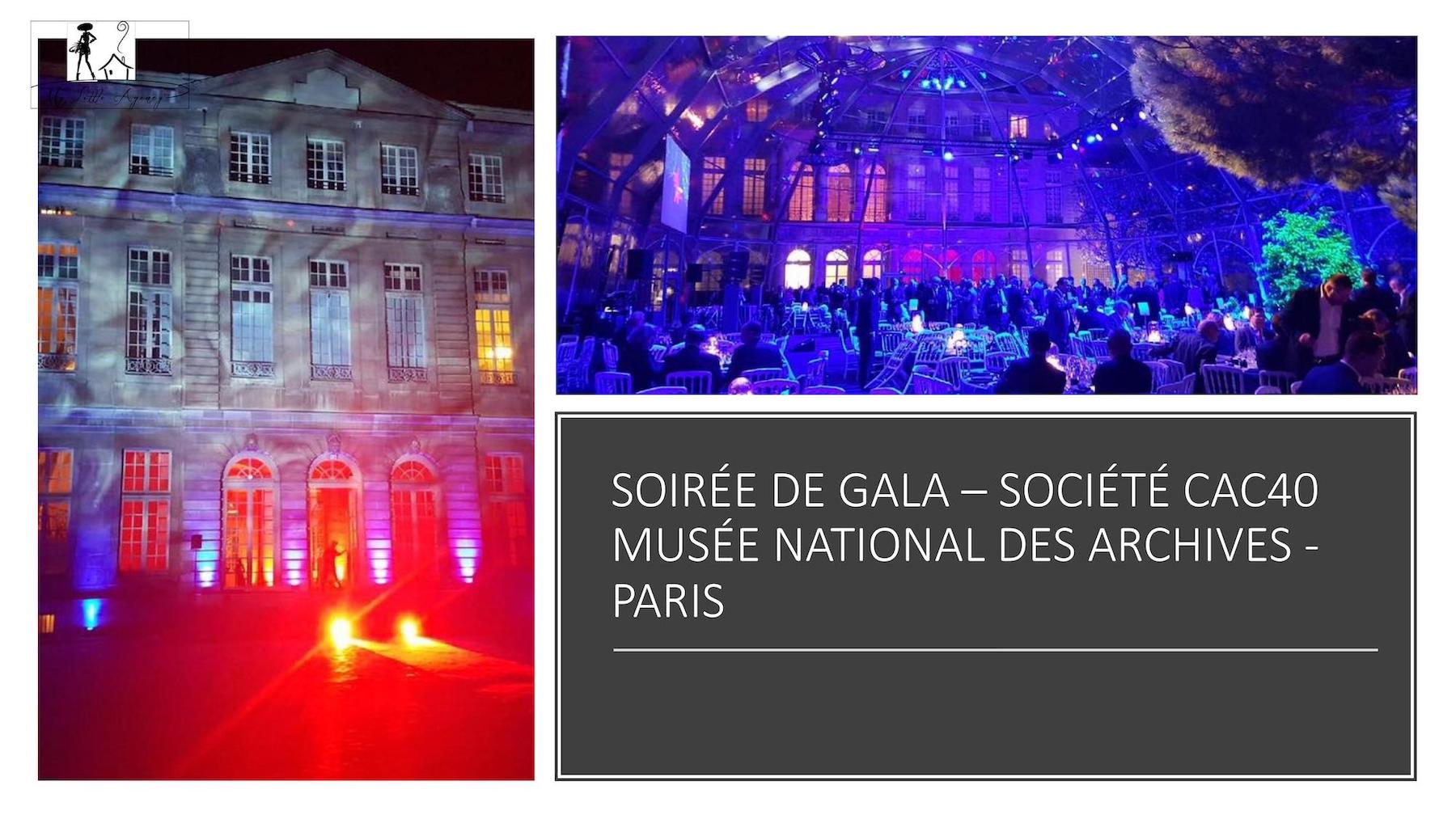 SOIREE ARCHIVES DE PARIS